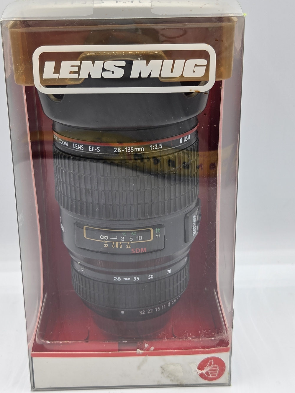 Novel Camera Lens Coffee Mug - Black